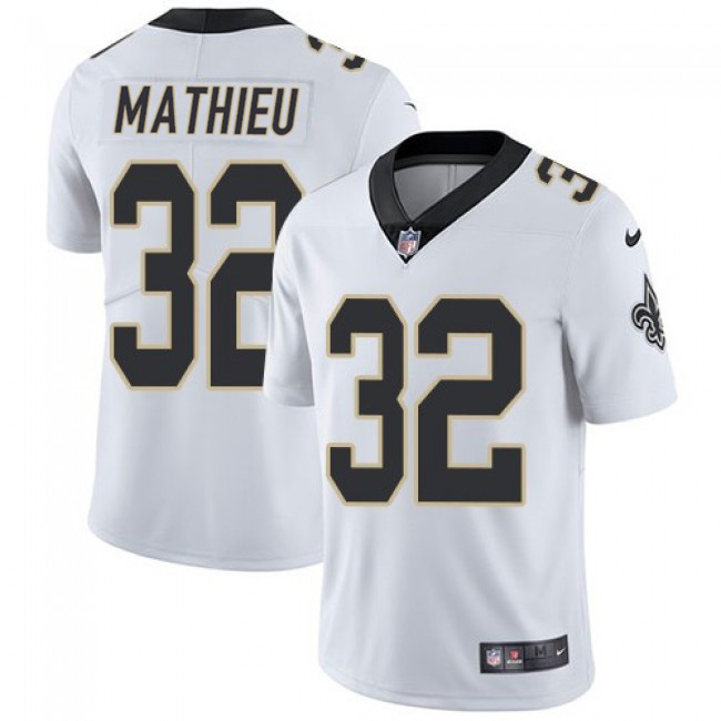 Women's New Orleans Saints #32 Tyrann Mathieu White Vapor Untouchable Limited Stitched Jersey(Run Small)